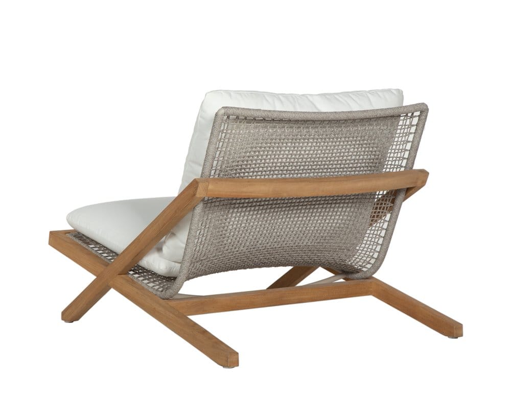 Sunpan - Bari Lounge Chair - Natural - Stinson White - 109461 view 4