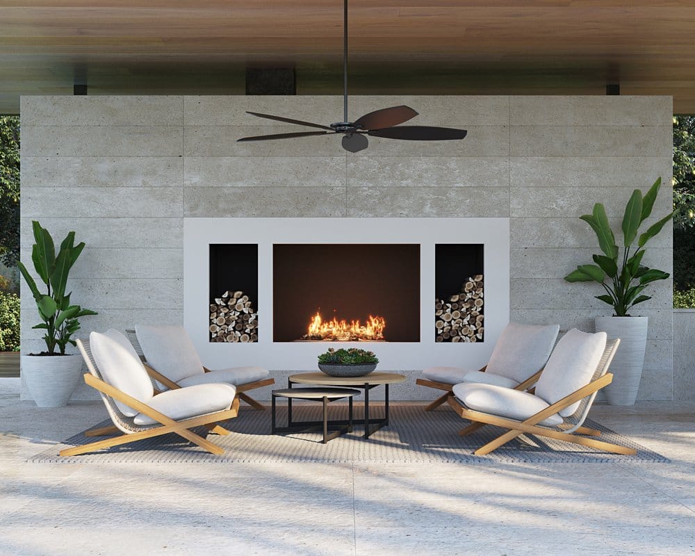 Sunpan - Bari Lounge Chair - Natural - Stinson White - 109461 view 9