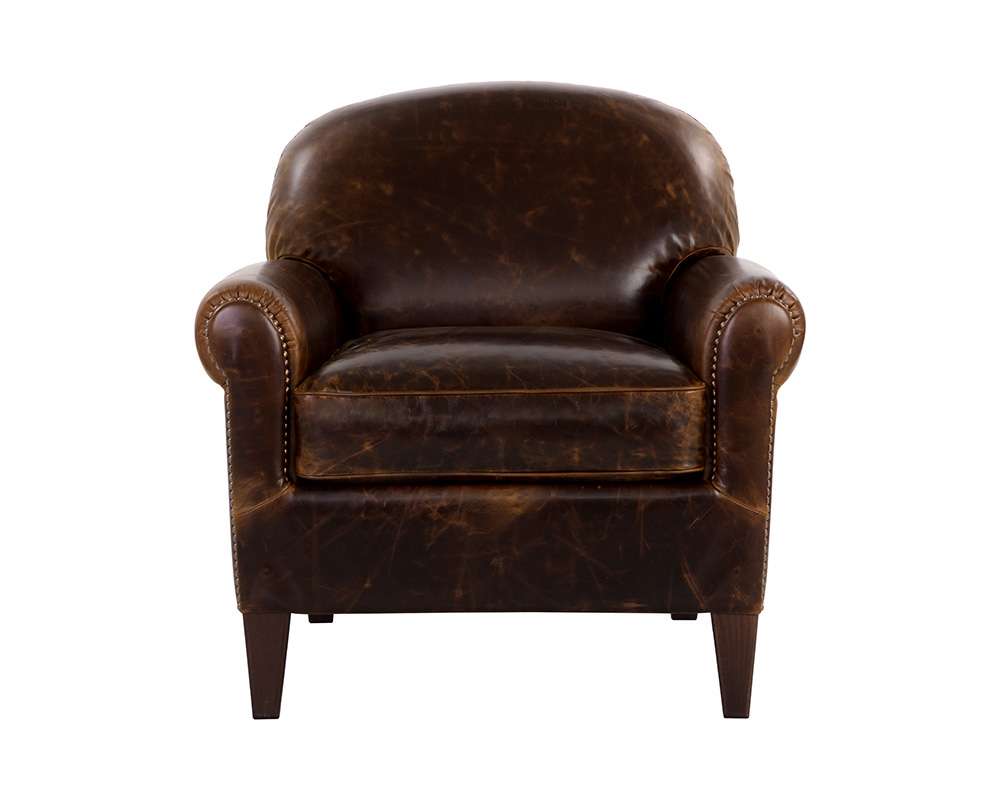 Sunpan - Bastoni Lounge Chair - Chocolate Leather - 109010 veiw 2