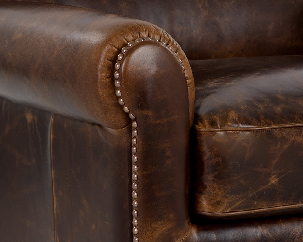 Sunpan - Bastoni Lounge Chair - Chocolate Leather - 109010 view 6