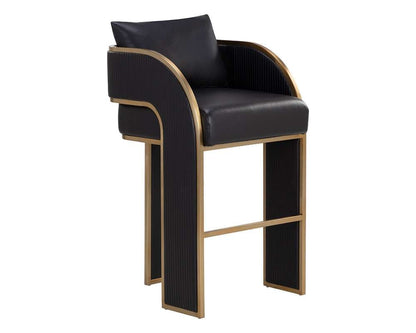 Sunpan - Ikon Baz Barstool - Napa Black - 111241 veiw 1