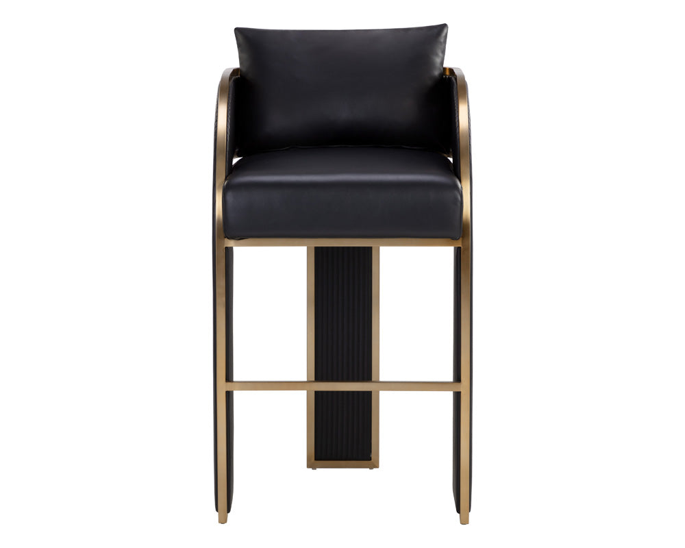 Sunpan - Ikon Baz Barstool - Napa Black - 111241 view 2
