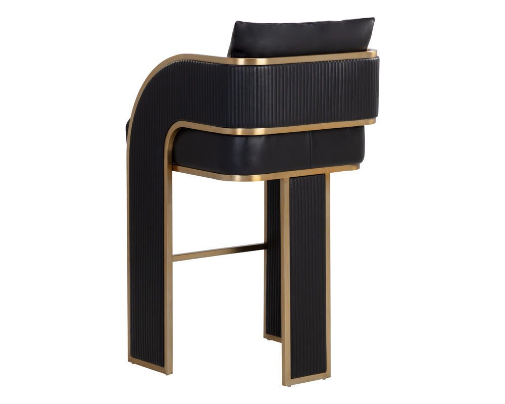 Sunpan - Ikon Baz Barstool - Napa Black - 111241 view 3