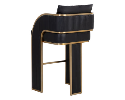 Sunpan - Ikon Baz Barstool - Napa Black - 111241 view 3