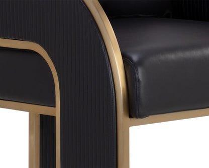 Sunpan - Ikon Baz Barstool - Napa Black - 111241 view 7