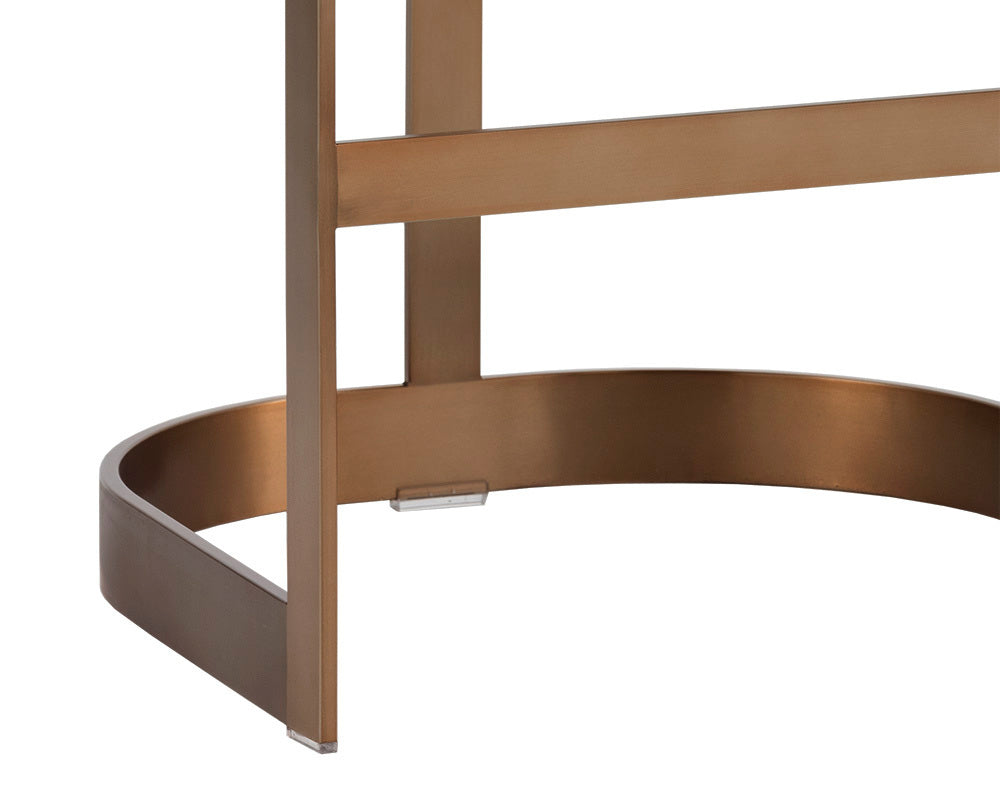 Sunpan - Ikon Beaumont Counter Stool - Antique Brass - Cantina Black - 104014 view 7