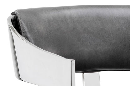 Sunpan - Ikon Beaumont Counter Stool - Stainless Steel - Cantina Magnetite - 104015_CLOSEOUT view 4