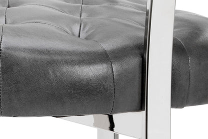 Sunpan - Ikon Beaumont Counter Stool - Stainless Steel - Cantina Magnetite - 104015_CLOSEOUT view 5