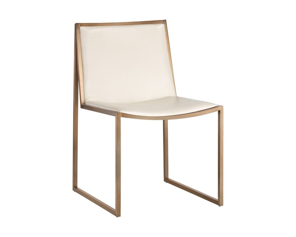 Sunpan - Blair Dining Chair - Antique Brass - Castillo Cream (Set Of 2) - 105170 view 1