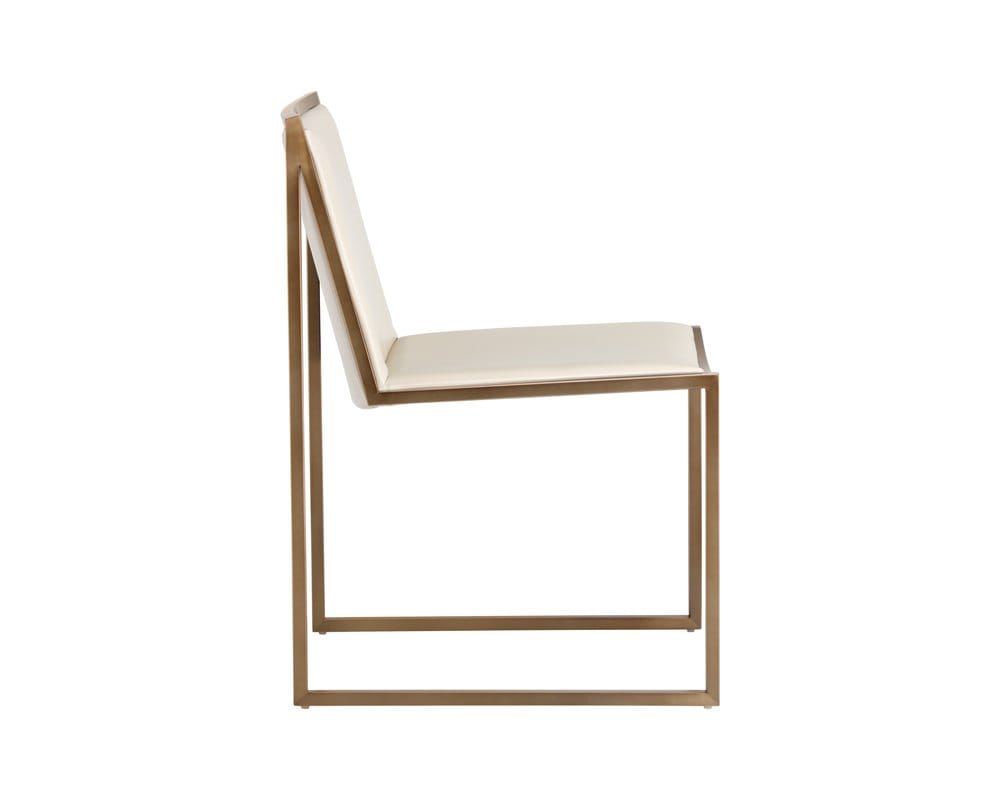 Sunpan - Blair Dining Chair - Antique Brass - Castillo Cream (Set Of 2) - 105170 view 2