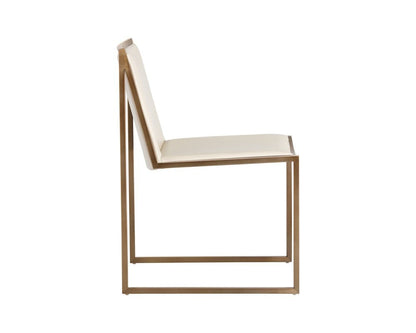 Sunpan - Blair Dining Chair - Antique Brass - Castillo Cream (Set Of 2) - 105170 view 2