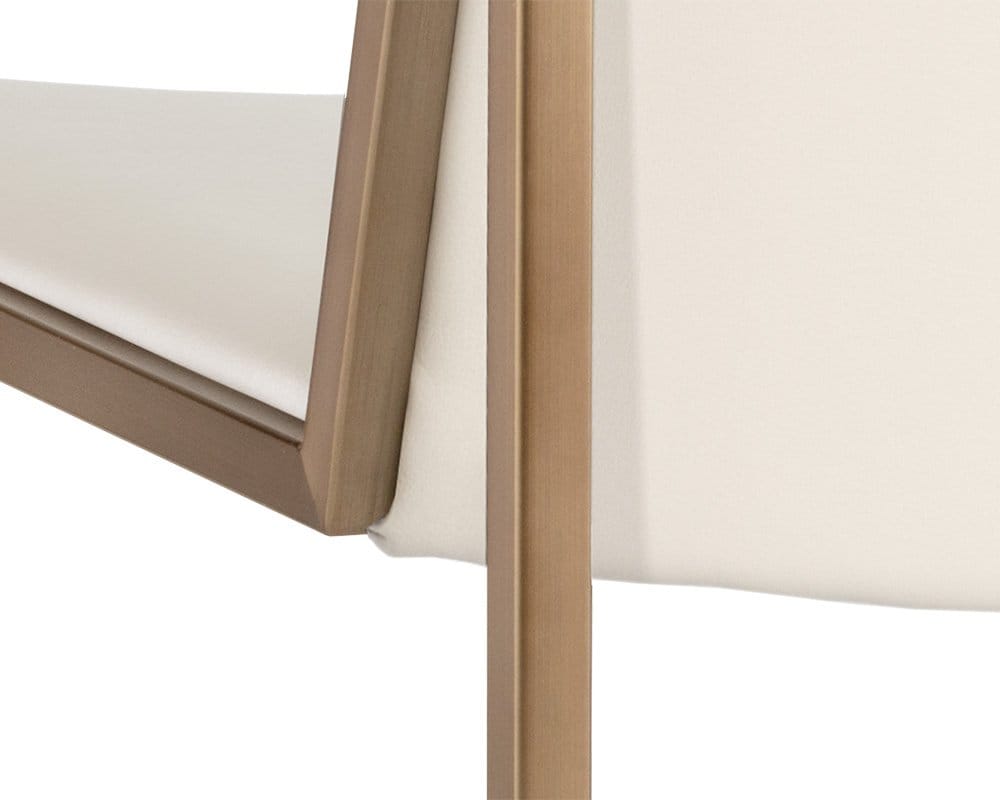 Sunpan - Blair Dining Chair - Antique Brass - Castillo Cream (Set Of 2) - 105170 view 6
