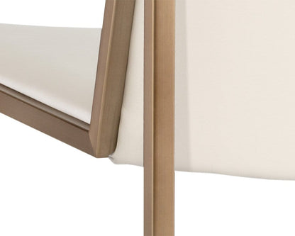 Sunpan - Blair Dining Chair - Antique Brass - Castillo Cream (Set Of 2) - 105170 view 6