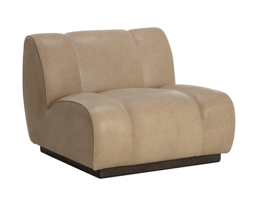 Sunpan - Blaise Swivel Lounge Chair - Sahara Sand Leather - 111320 view 1