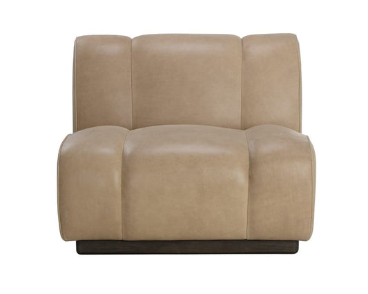 Sunpan - Blaise Swivel Lounge Chair - Sahara Sand Leather - 111320 view 2