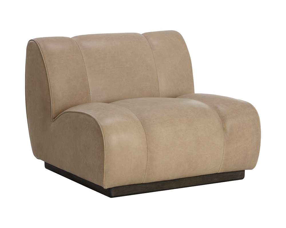 Sunpan - Blaise Swivel Lounge Chair - Sahara Sand Leather - 111320 veiw 1