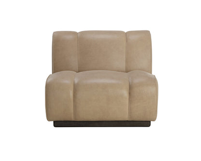 Sunpan - Blaise Swivel Lounge Chair - Sahara Sand Leather - 111320 view 2