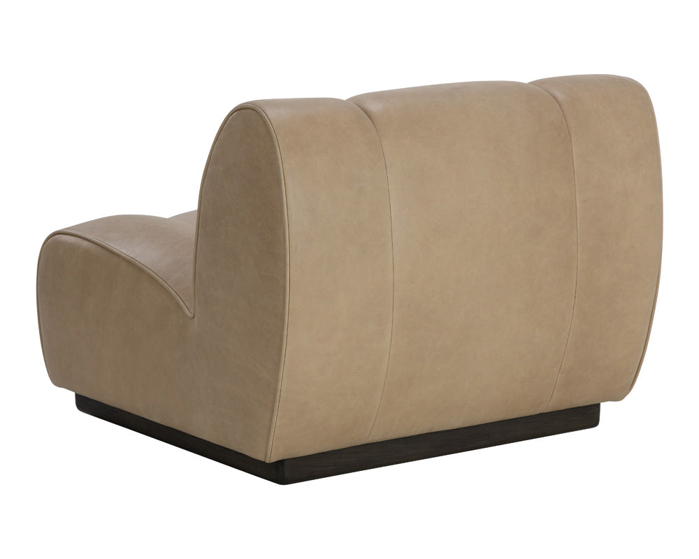Sunpan - Blaise Swivel Lounge Chair - Sahara Sand Leather - 111320 view 3