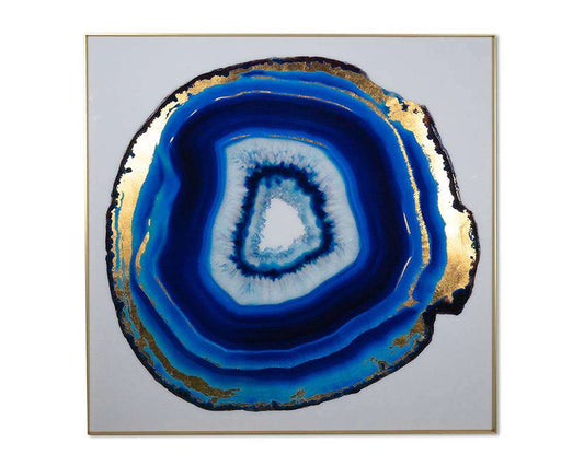 Sunpan - Blue Agate - 48in X 48in - Gold Frame - A0327 veiw 1
