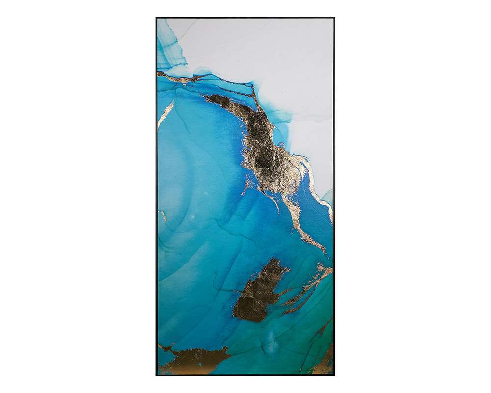 Sunpan - Blue Lagoon (Set Of 3) - 30in X 60in - Charcoal Floater Frame - A0241 veiw 3