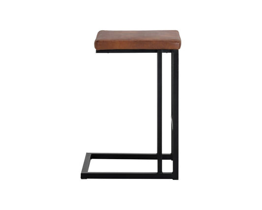 Sunpan - Boone Counter Stool - Black - Bravo Cognac (Set Of 2) - 104957 view 2