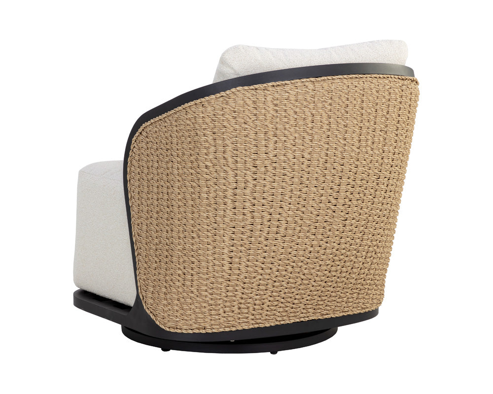 Sunpan - Bora Swivel Lounge Chair - Louis Cream - 111685 view 4
