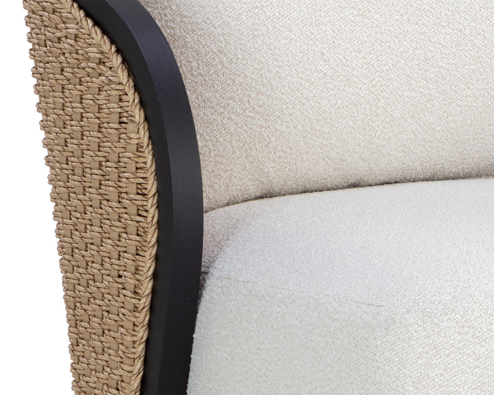Sunpan - Bora Swivel Lounge Chair - Louis Cream - 111685 view 7