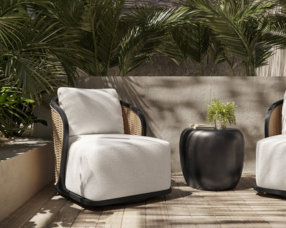 Sunpan - Bora Swivel Lounge Chair - Louis Cream - 111685 view 9