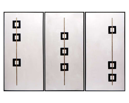 Sunpan - Boxed In (Set Of 3) - 30in X 60in - Black Floater Frame - A0207 veiw 1