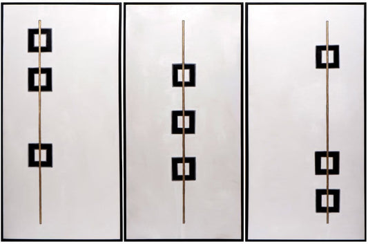Sunpan - Boxed In (Set Of 3) - 30in X 60in - Black Floater Frame - A0207 view 1