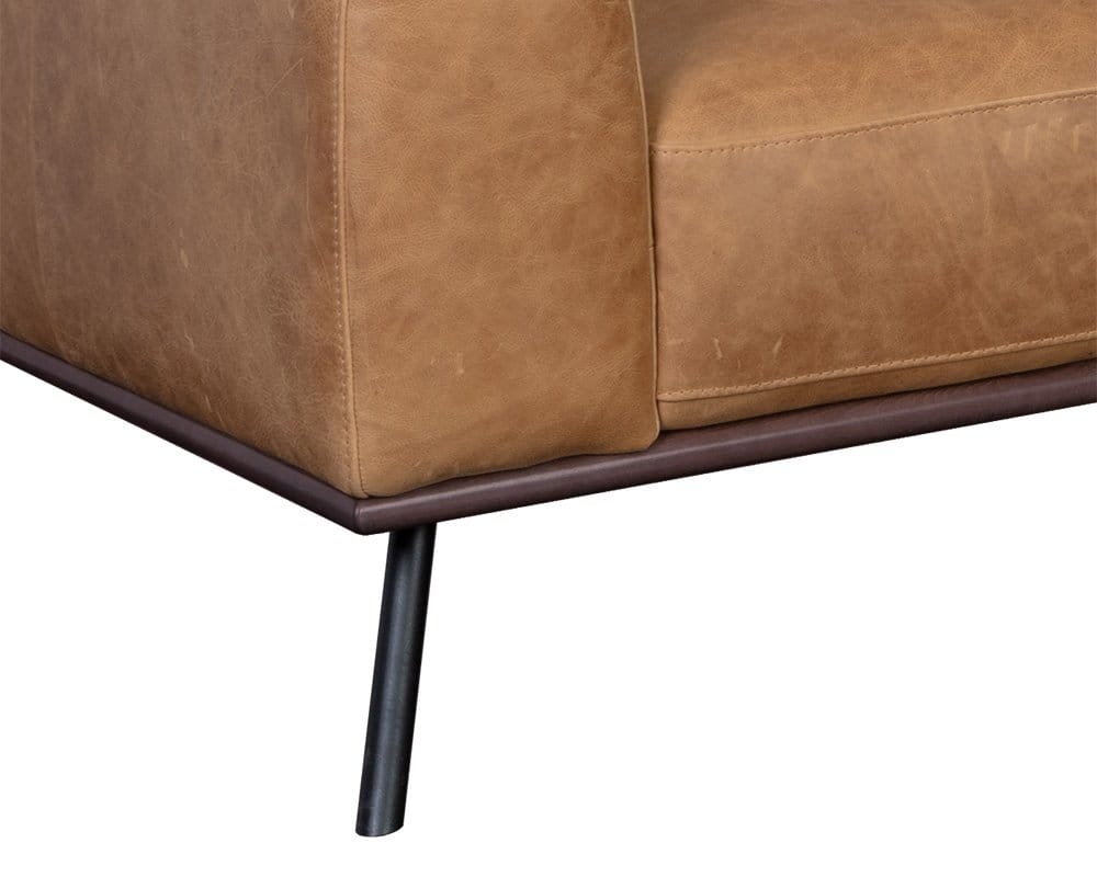 Sunpan - Brandi Sofa Chaise - Raf - Camel Leather - 109021 view 6