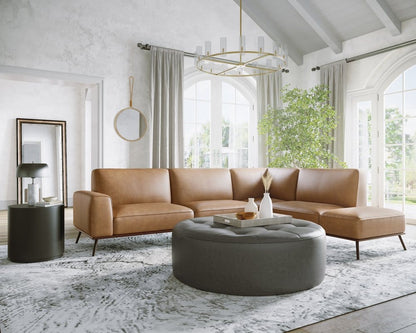 Sunpan - Brandi Sofa Chaise - Raf - Camel Leather - 109021 view 8