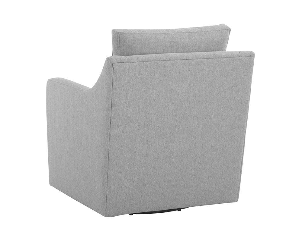 Sunpan - Domestic Brianna Swivel Lounge Chair - Liv Dove - 108921 veiw 4