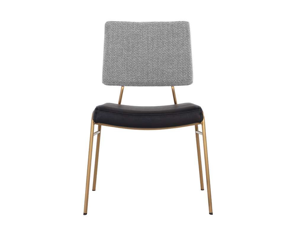 Sunpan - Junction Brinley Dining Chair - Gold - Nightfall Black / Chacha Grey - 108903 veiw 2