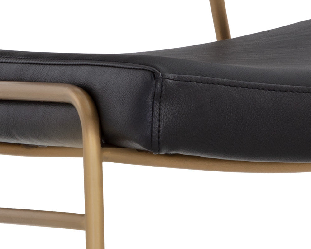 Sunpan - Junction Brinley Dining Chair - Gold - Nightfall Black / Chacha Grey - 108903 view 6