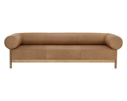 Sunpan - Westport Bromley Sofa - Rustic Oak - Ludlow Sesame Leather - 111589 veiw 2