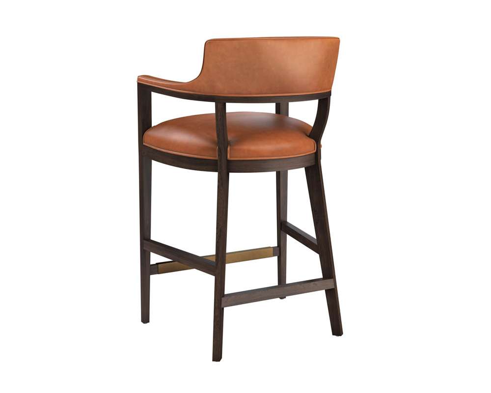 Sunpan - Westport Brylea Barstool - Brown - Shalimar Tobacco Leather - 110516 view 3