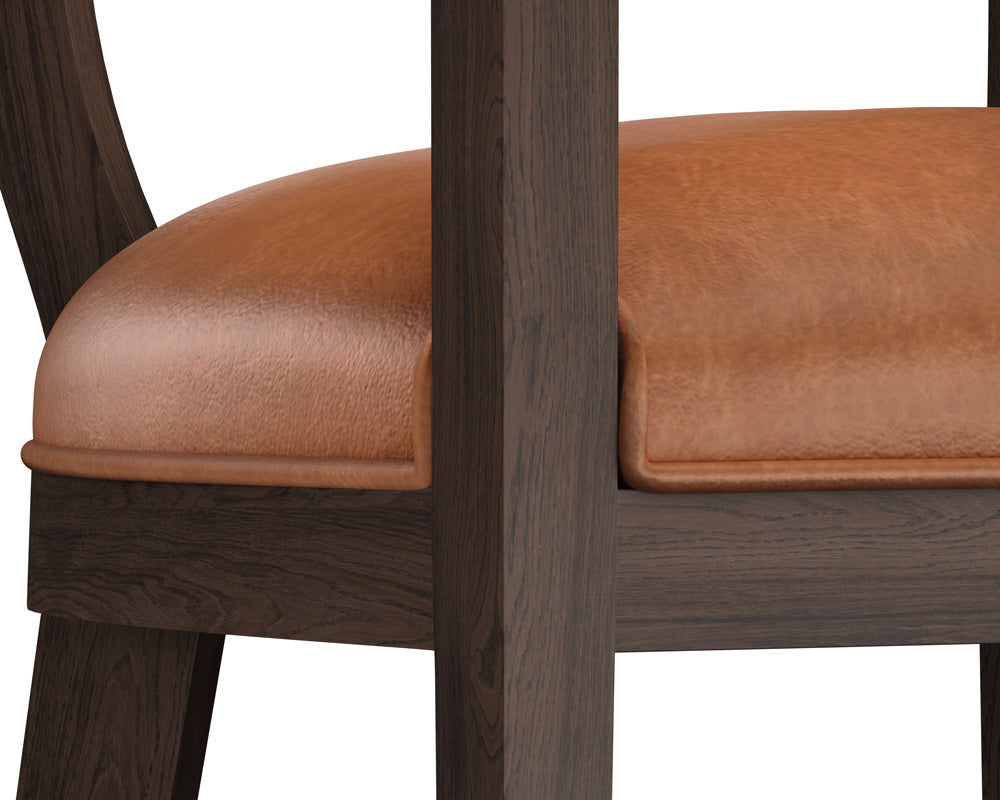 Sunpan - Westport Brylea Barstool - Brown - Shalimar Tobacco Leather - 110516 view 5