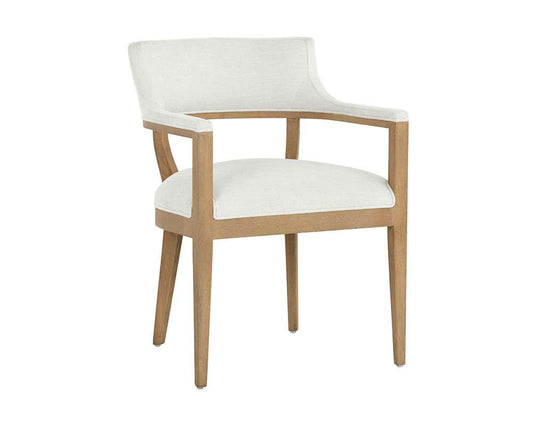 Sunpan - Westport Brylea Dining Armchair - Natural - Heather Ivory Tweed - 110525_CLOSEOUT veiw 1