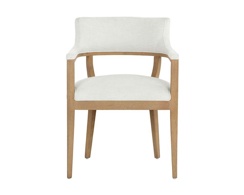 Sunpan - Westport Brylea Dining Armchair - Natural - Heather Ivory Tweed - 110525_CLOSEOUT veiw 2