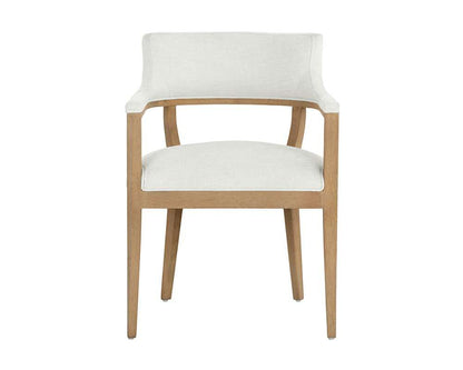 Sunpan - Westport Brylea Dining Armchair - Natural - Heather Ivory Tweed - 110525_CLOSEOUT veiw 2