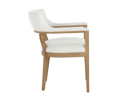 Sunpan - Westport Brylea Dining Armchair - Natural - Heather Ivory Tweed - 110525_CLOSEOUT veiw 3