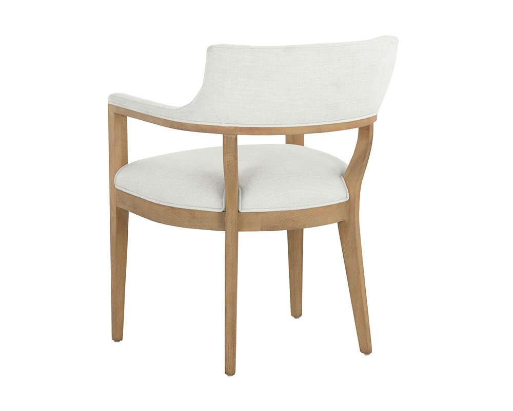 Sunpan - Westport Brylea Dining Armchair - Natural - Heather Ivory Tweed - 110525_CLOSEOUT veiw 4