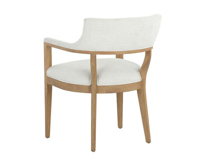 Sunpan - Westport Brylea Dining Armchair - Natural - Heather Ivory Tweed - 110525_CLOSEOUT veiw 4