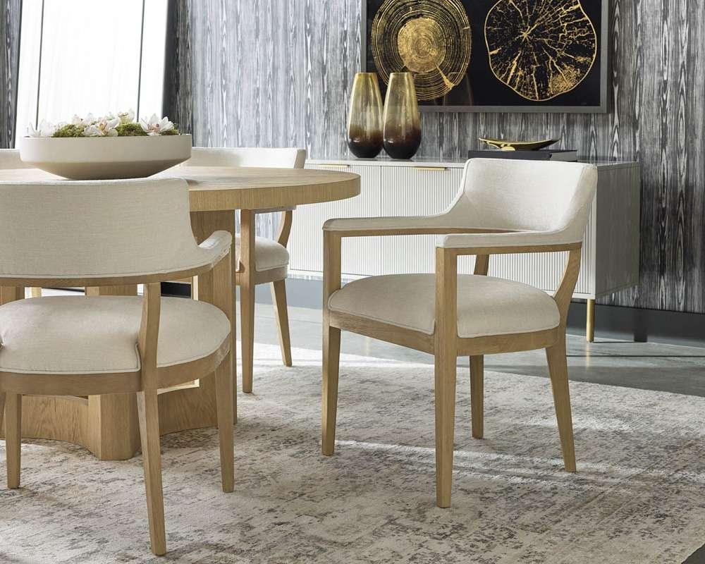 Sunpan - Westport Brylea Dining Armchair - Natural - Heather Ivory Tweed - 110525_CLOSEOUT veiw 5