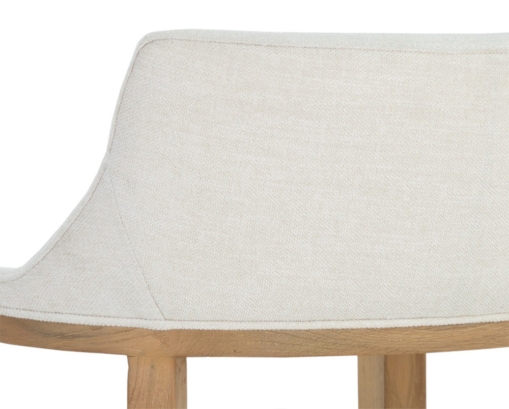 Sunpan - Westport Brylea Dining Armchair - Natural - Heather Ivory Tweed - 110525_CLOSEOUT view 6