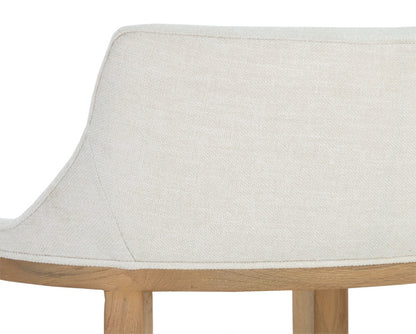 Sunpan - Westport Brylea Dining Armchair - Natural - Heather Ivory Tweed - 110525_CLOSEOUT view 6