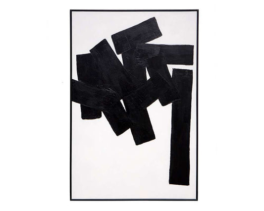 Sunpan - Building Blocks - 48in X 72in - Black Floater Frame - A0225 veiw 1