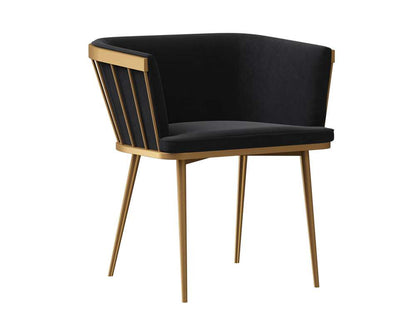 Sunpan - Ikon Caily Dining Armchair - Abbington Black - 106415 veiw 1