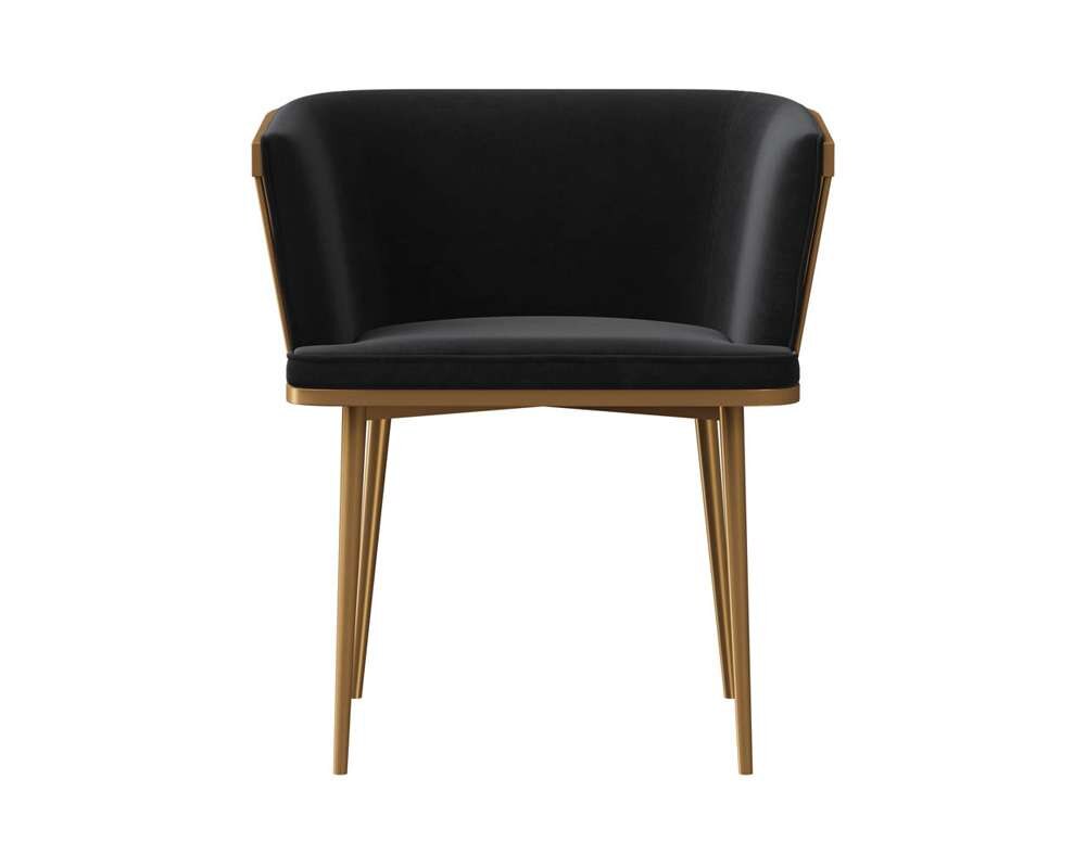 Sunpan - Ikon Caily Dining Armchair - Abbington Black - 106415 veiw 2